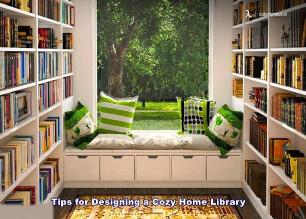 Tips For Designing A Cozy Home Library Make Easy Life   Guardians Of Health 600x429 