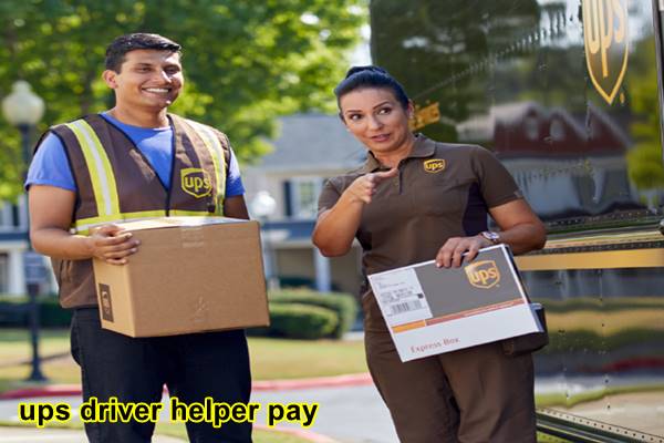 ups driver helper pay